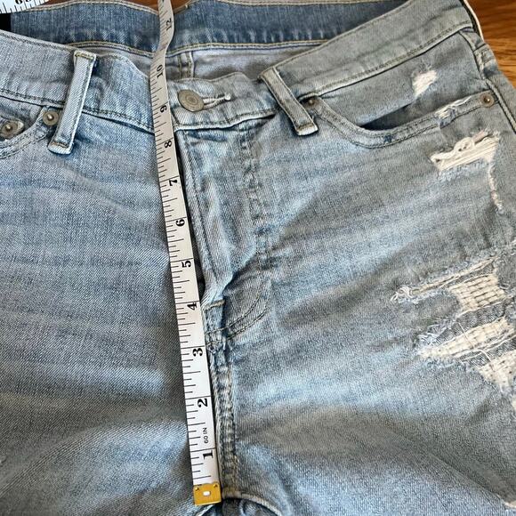 Abercrombie & Fitch Denim Distressed  Jean Shorts Men Size 30 - Picture 8 of 9